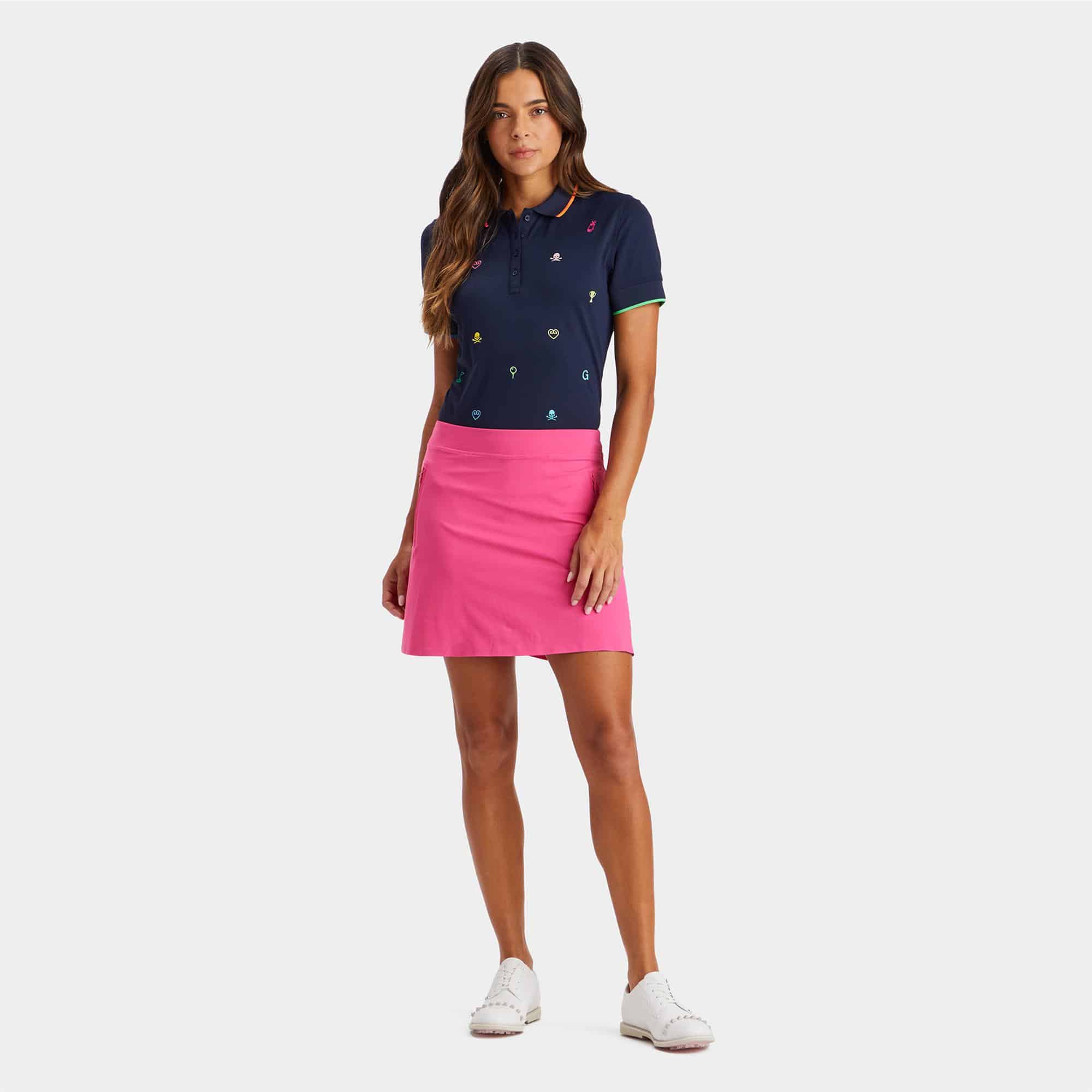 Ladies G/FORE Mini Icon Golf Polo Twilight